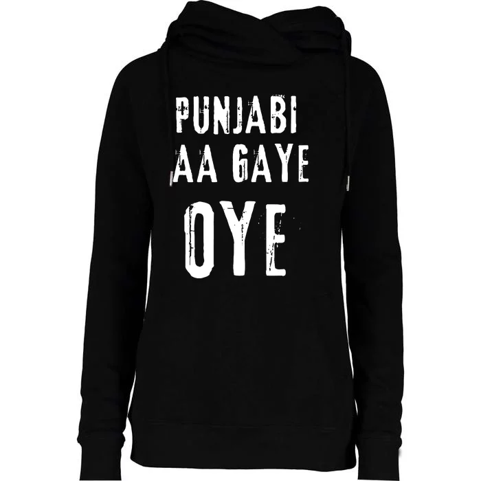 Punjabi Aa Gaye Oye Tonight Diljit Dosanjh Womens Funnel Neck Pullover Hood