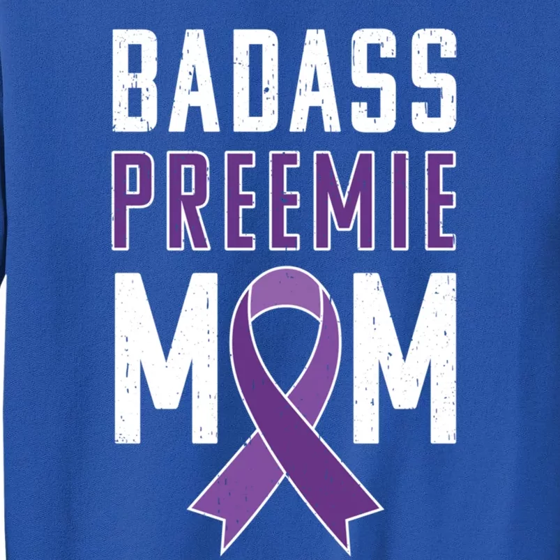 Prematurity Awareness Gift Preemie Mom Ribbon Gift Sweatshirt