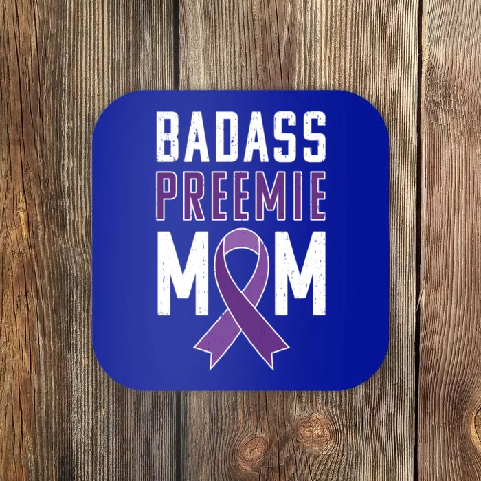 Prematurity Awareness Gift Preemie Mom Ribbon Gift Coaster