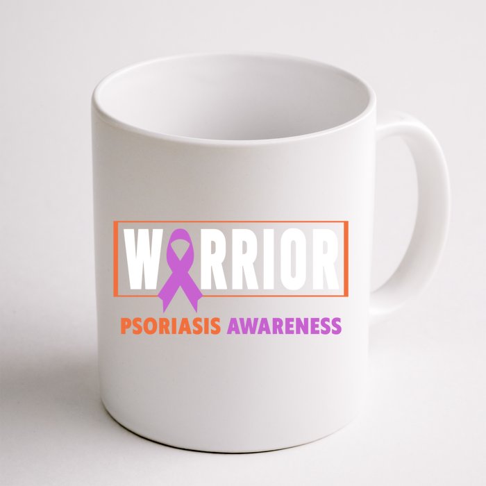 Psoriasis Awareness Gift Warrior Psoriasis Awareness Gift Front & Back Coffee Mug