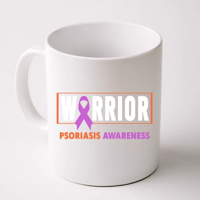 Psoriasis Awareness Gift Warrior Psoriasis Awareness Gift Front & Back Coffee Mug