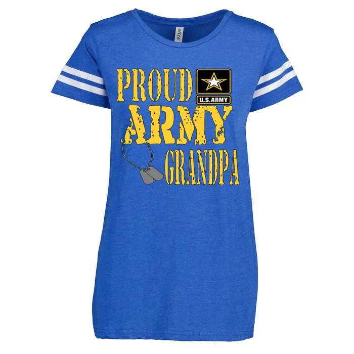 Proud Army Grandpa Gift Military Pride Great Gift Enza Ladies Jersey Football T-Shirt