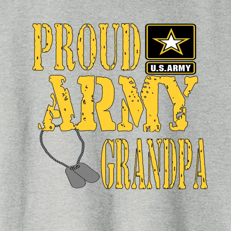 Proud Army Grandpa Gift Military Pride Great Gift Women's Crop Top Tee