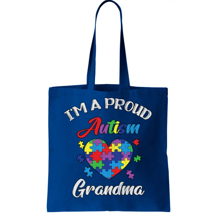 Proud Autism Grandma Mamma Autistic Autism Awareness Gift Tote Bag