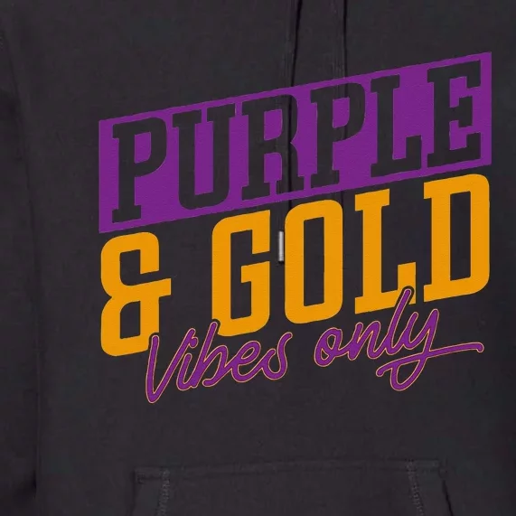 Purple And Gold Vibes Premium Hoodie