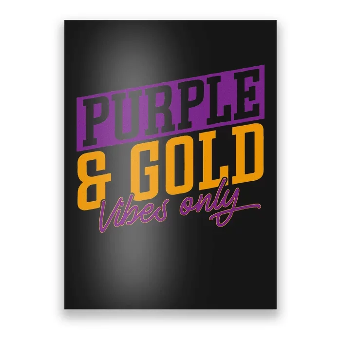 Purple And Gold Vibes Poster