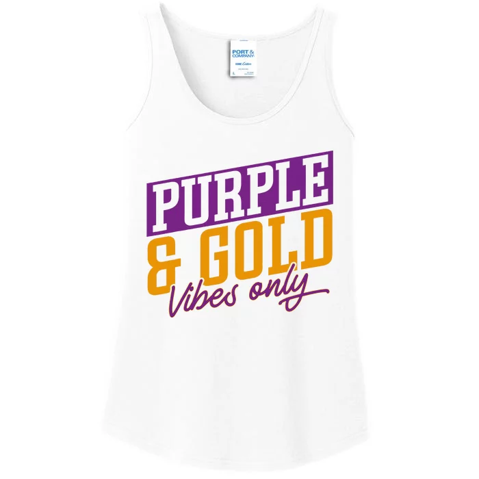 Purple And Gold Vibes Ladies Essential Tank