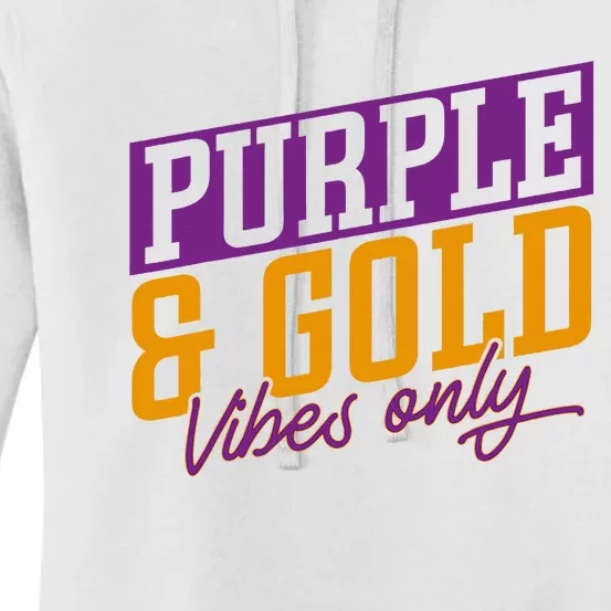 Purple And Gold Vibes Women's Pullover Hoodie