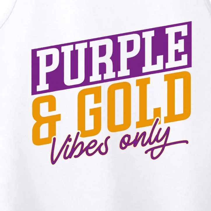 Purple And Gold Vibes Performance Tank