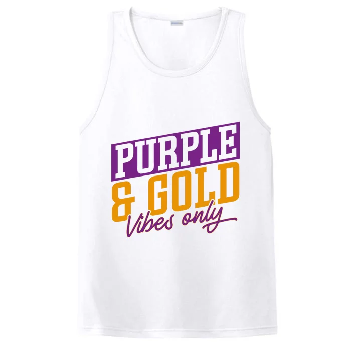 Purple And Gold Vibes Performance Tank