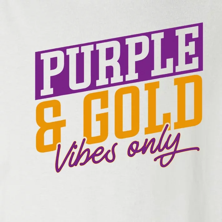 Purple And Gold Vibes Toddler Long Sleeve Shirt