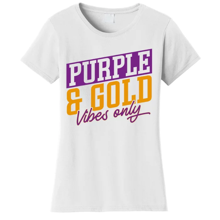 Purple And Gold Vibes Women's T-Shirt