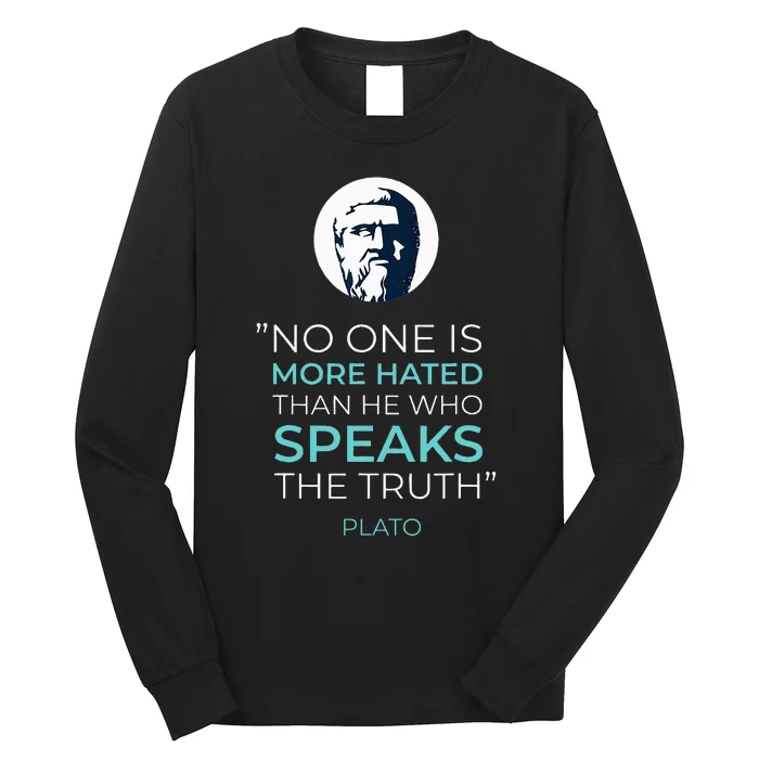 Plato Ancient Greek Philosophy Quote Long Sleeve Shirt