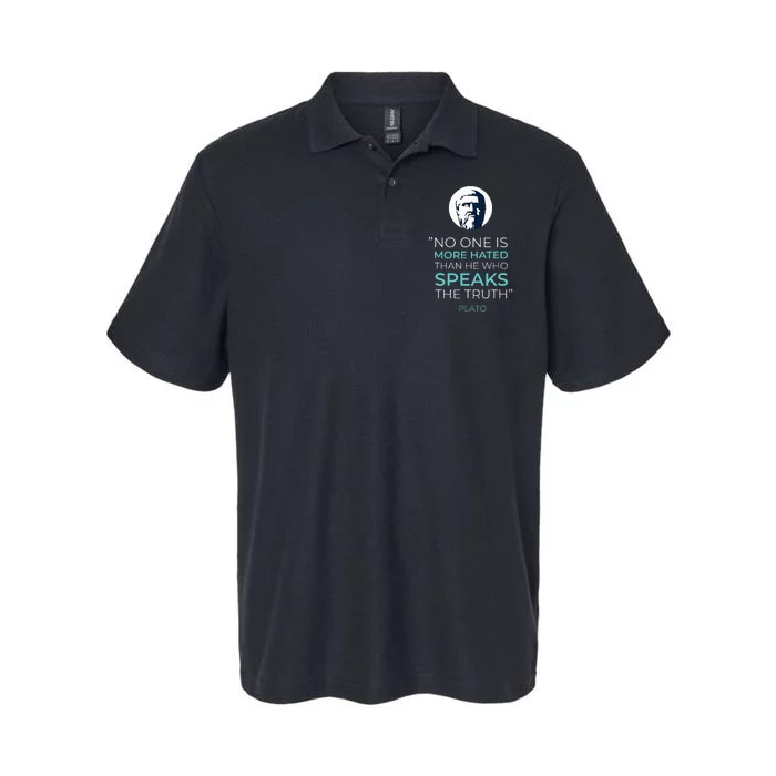 Plato Ancient Greek Philosophy Quote Softstyle Adult Sport Polo