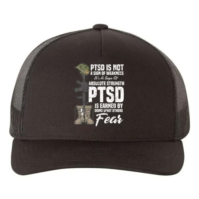 PTSD Awareness Gifts Psychical Wounds Search Yupoong Adult 5-Panel Trucker Hat