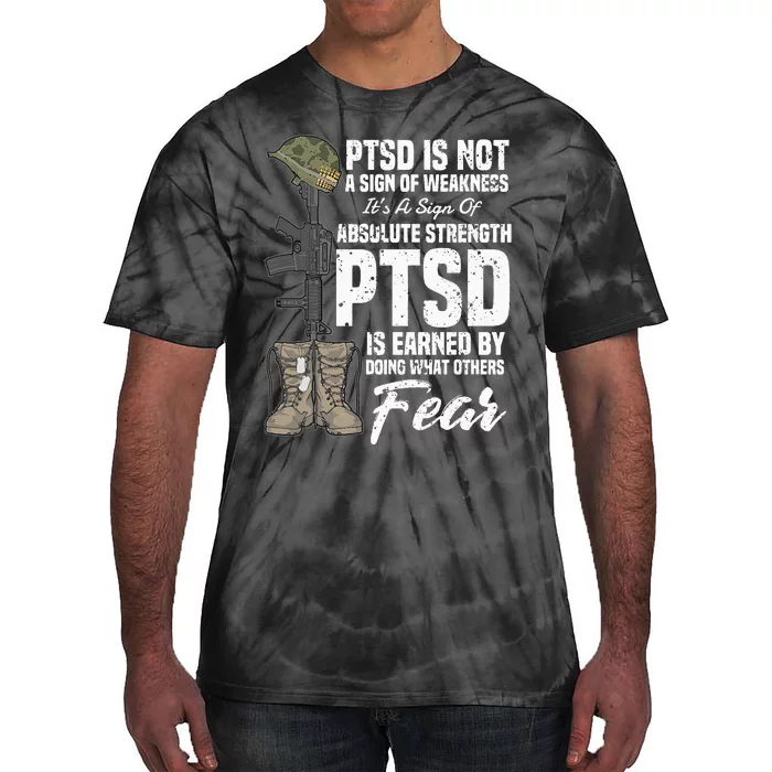 PTSD Awareness Gifts Psychical Wounds Search Tie-Dye T-Shirt