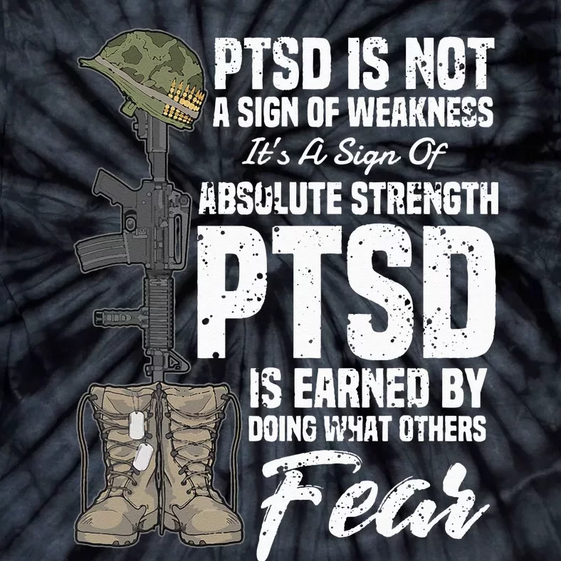 PTSD Awareness Gifts Psychical Wounds Search Tie-Dye T-Shirt