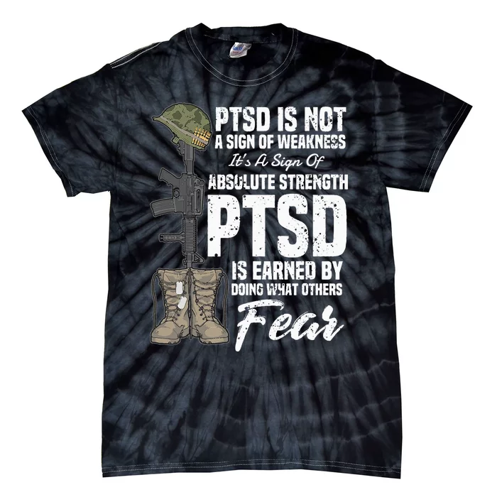 PTSD Awareness Gifts Psychical Wounds Search Tie-Dye T-Shirt