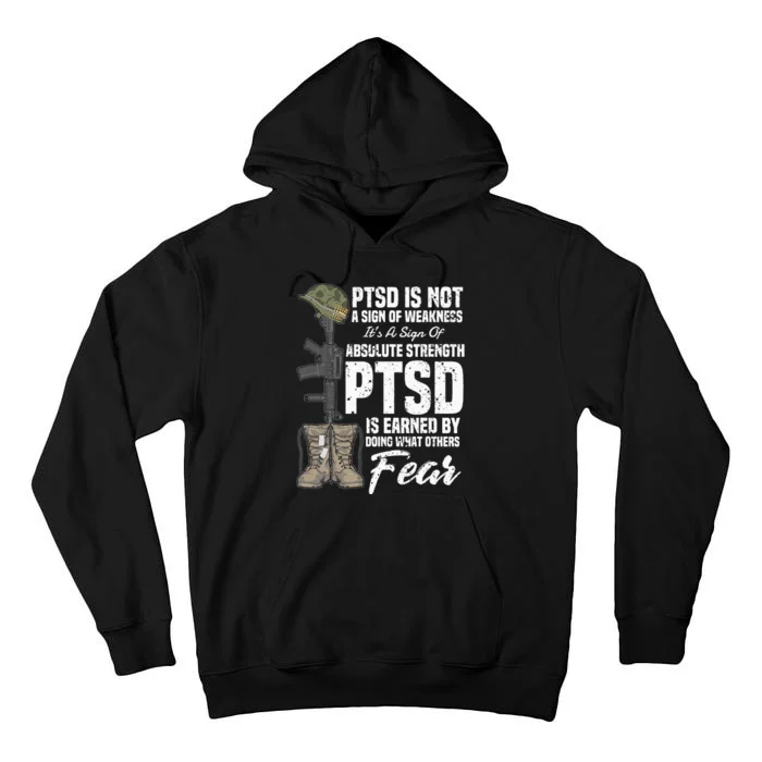 PTSD Awareness Gifts Psychical Wounds Search Tall Hoodie