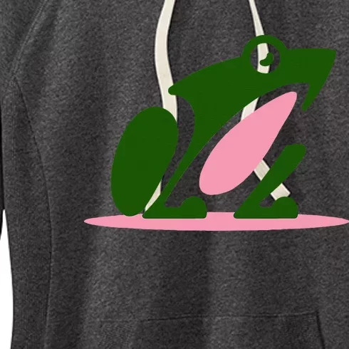 Pink And Green Aka Frog Women's Fleece Hoodie