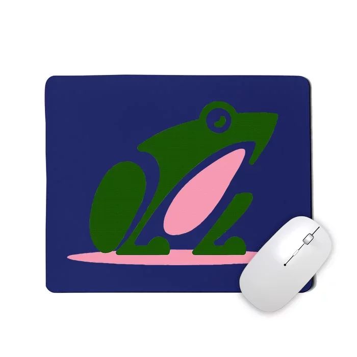 Pink And Green Aka Frog Mousepad