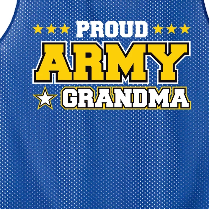 Proud Army Grandma Gift Us Military Grandma Family Mesh Reversible Basketball Jersey Tank