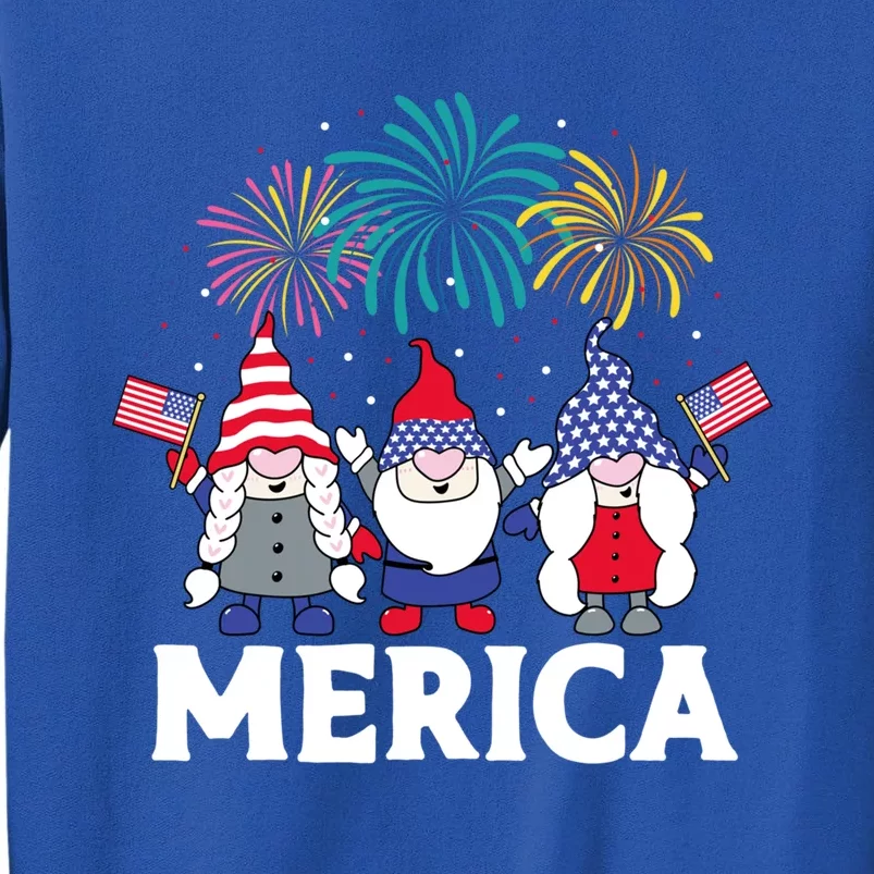 Patriotic American Gnomes Funny 4th Of July Gnome Gift Sweatshirt