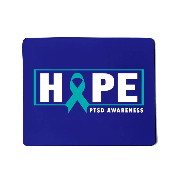 Ptsd Awareness Great Gift Great Gift Teal Ribbon Hope Ptsd Awareness Gift Mousepad