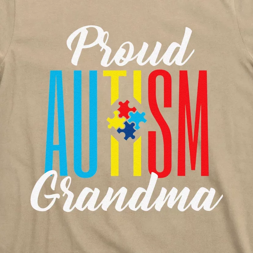 Proud Autism Grandma Awareness Support T-Shirt