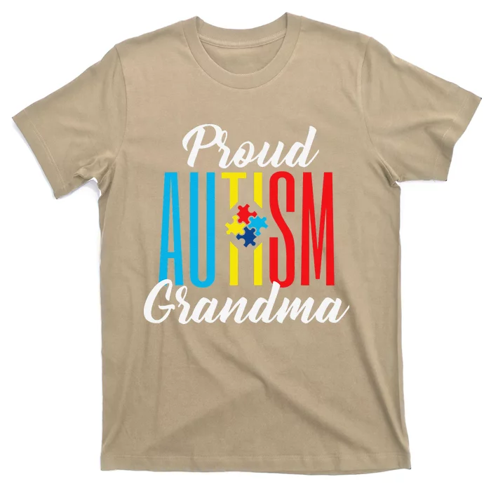 Proud Autism Grandma Awareness Support T-Shirt