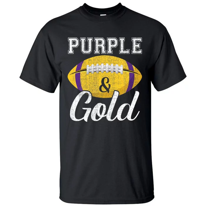 Purple And Gold Game Day Group Purple And Gold Vibes Tall T-Shirt