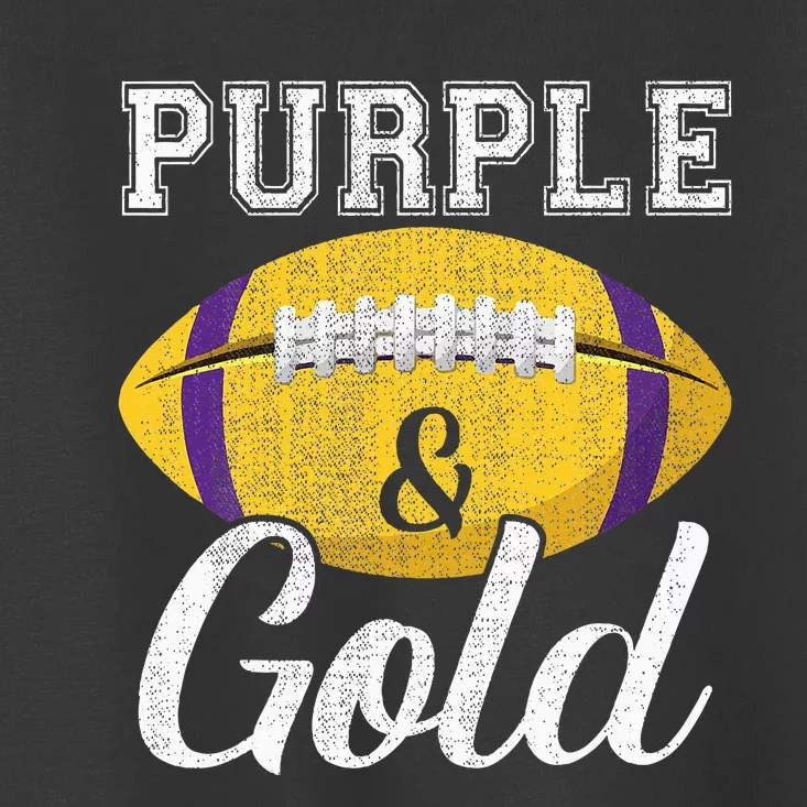 Purple And Gold Game Day Group Purple And Gold Vibes Toddler T-Shirt