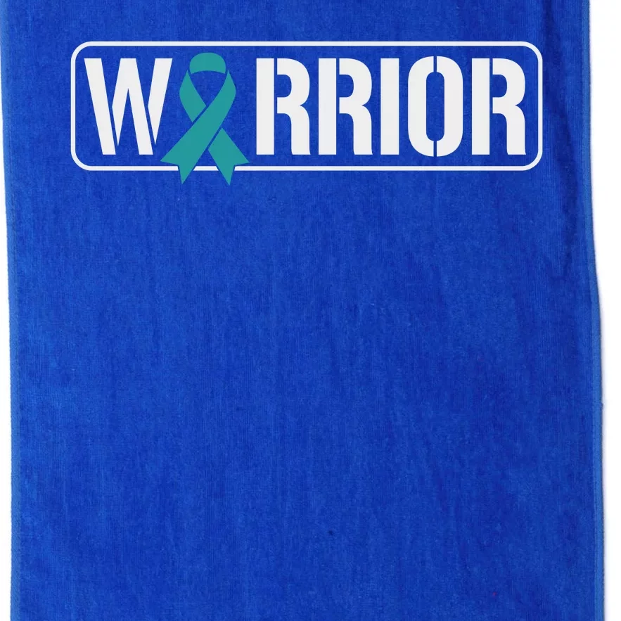 PTSD Awareness Hope Support Love Ribbon Platinum Collection Golf Towel