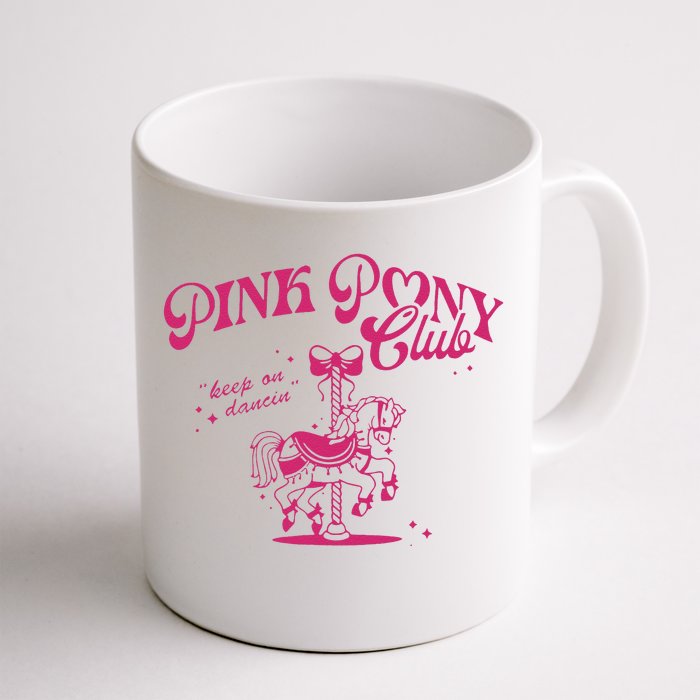 Pony And Heels Lover Clubs Disco Birthday Cow Front & Back Coffee Mug