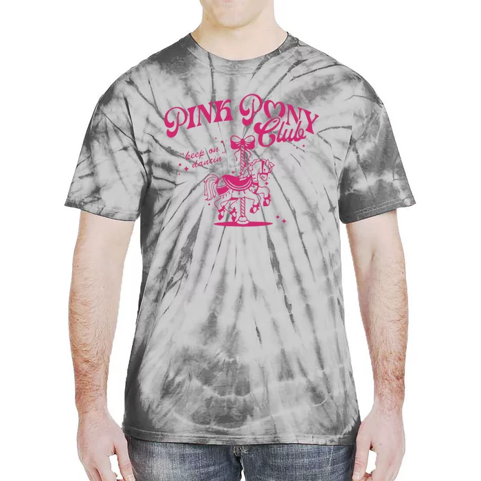 Pony And Heels Lover Clubs Disco Birthday Cowgirl Tie-Dye T-Shirt