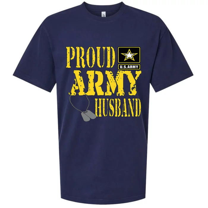 Proud Army Husband Military Pride Sueded Cloud Jersey T-Shirt