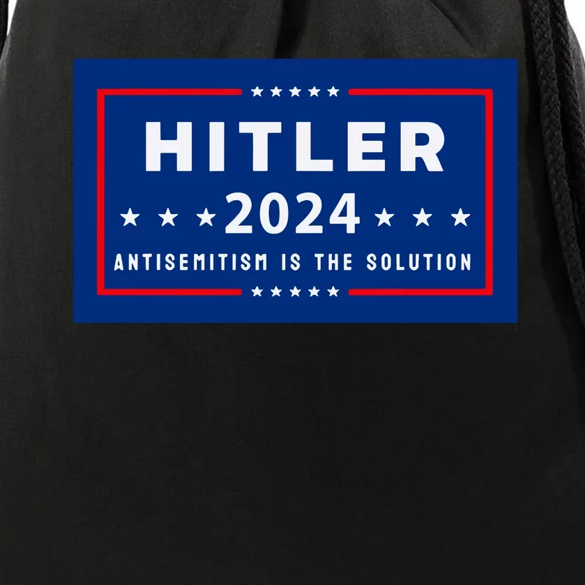 Pres. A Hitler Hitler 2024 Antisemitism Is The Solution Limited Drawstring Bag