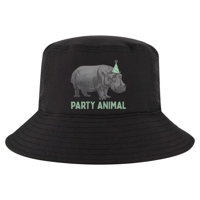 Party Animal Hippo Funny Birthday Cool Comfort Performance Bucket Hat