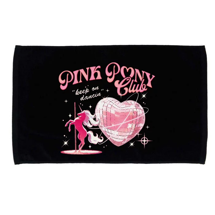 Pony And Heels Lover P.Ink Clubs Disco Birthday Cowgirl Gift Microfiber Hand Towel