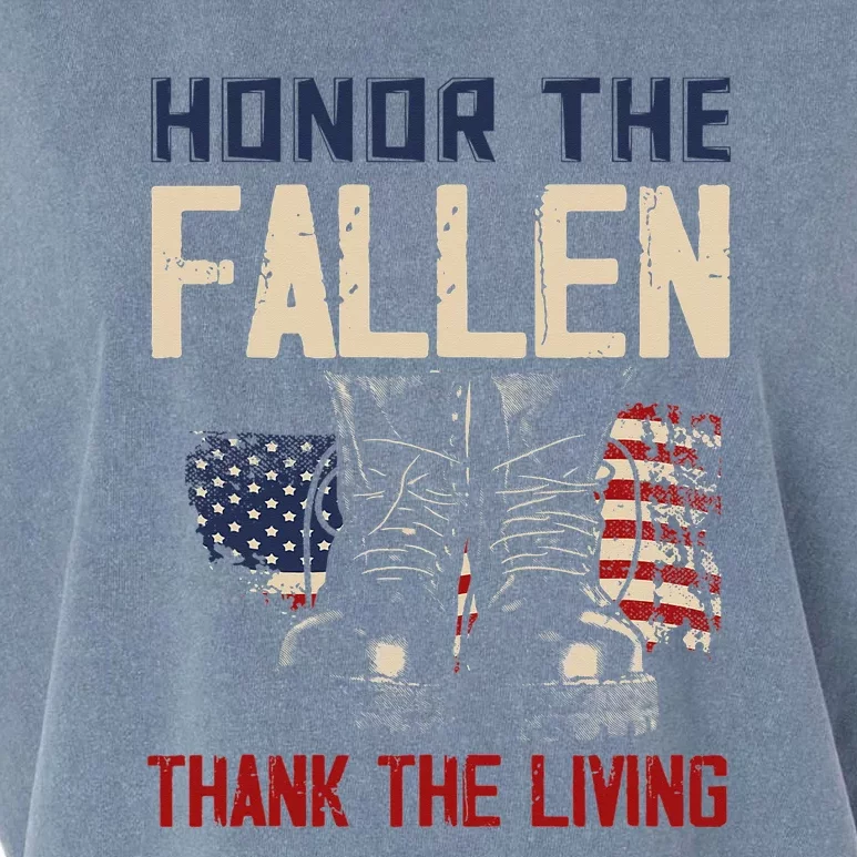 Proud American Honor The Fallen Thank You Garment-Dyed Women's Muscle Tee