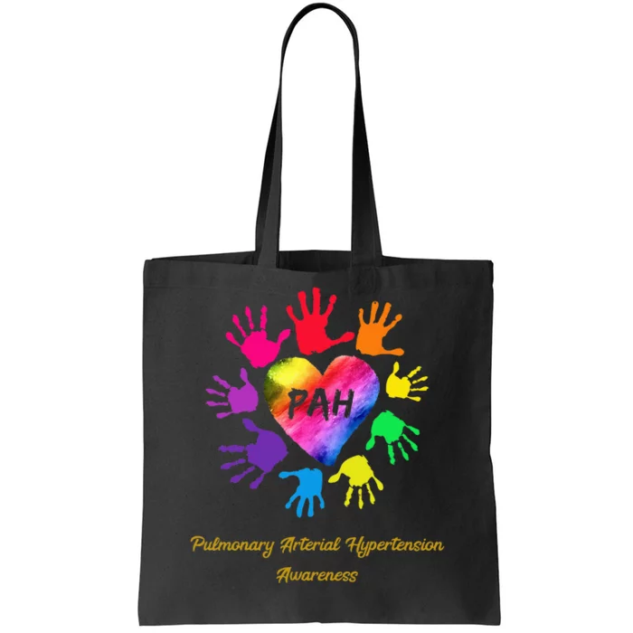 Pulmonary Arterial Hypertension Awareness Colored Tote Bag