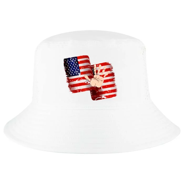 Pledge Allegiance Hand Made USA 4th Of July US Flag Day Cool Comfort Performance Bucket Hat