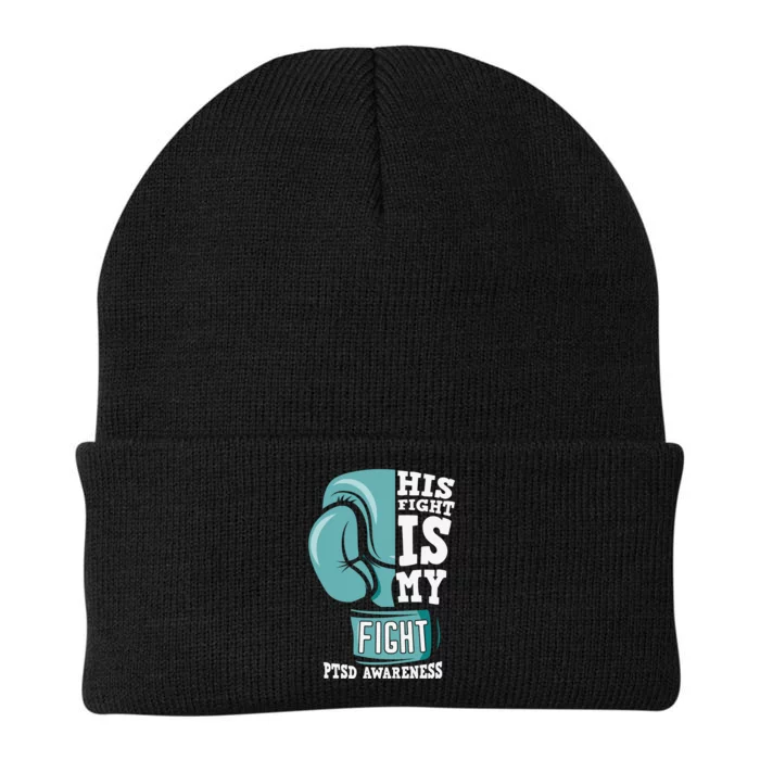 PTSD Awareness His Fight Is My Fight Knit Cap Winter Beanie