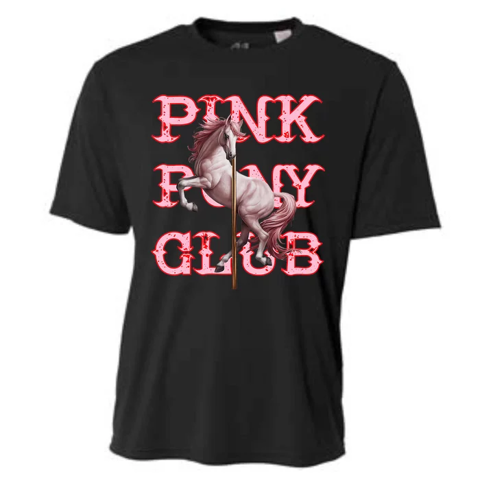 Pony And Heels Lover Clubs Disco Birthday Cowgirl Cooling Performance Crew T-Shirt