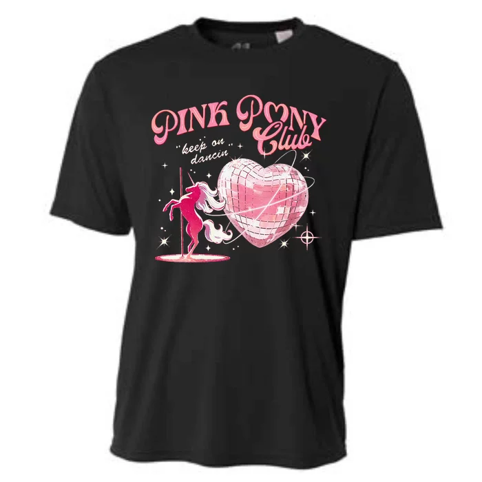 Pony And Heels Lover Clubs Disco Birthday Cowgirl Cooling Performance Crew T-Shirt