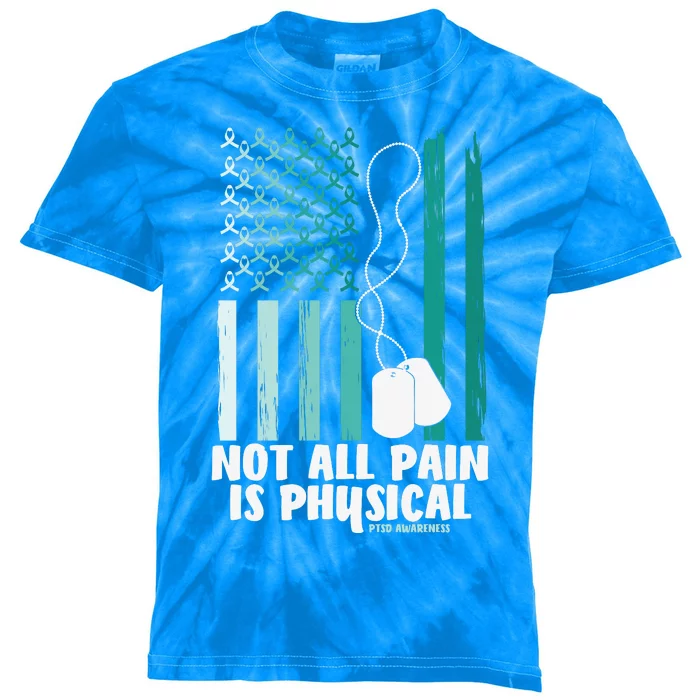 PTSD Awareness Hope Support Love Not All Pain Is Physical Kids Tie-Dye T-Shirt