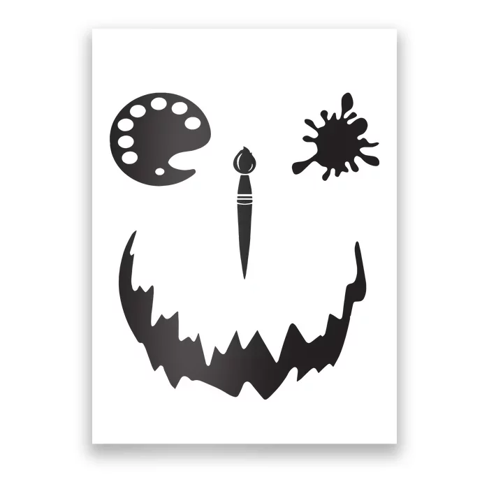 Pumpkin Artist Halloween Art Teacher Poster