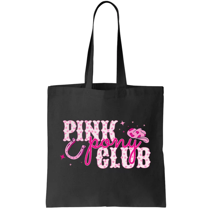 Pony And Heels Lover Clubs Disco Birthday Cowgirl Tote Bag