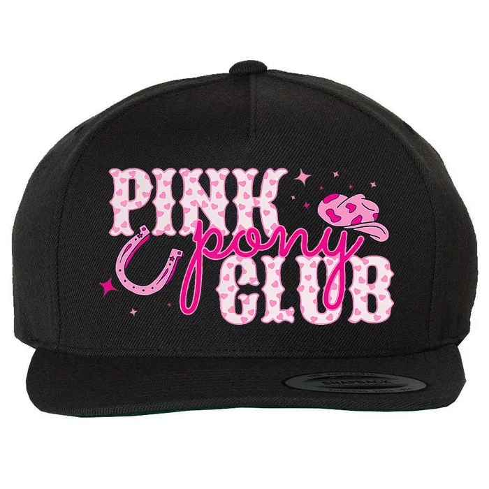 Pony And Heels Lover Clubs Disco Birthday Cowgirl Wool Snapback Cap