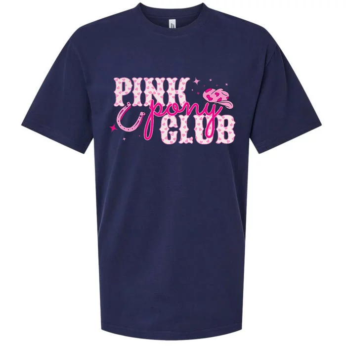 Pony And Heels Lover Clubs Disco Birthday Cowgirl Sueded Cloud Jersey T-Shirt